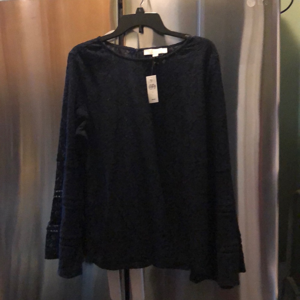 The Loft  bell-sleeve lace top